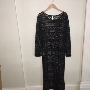 Black lace dress/coverup.